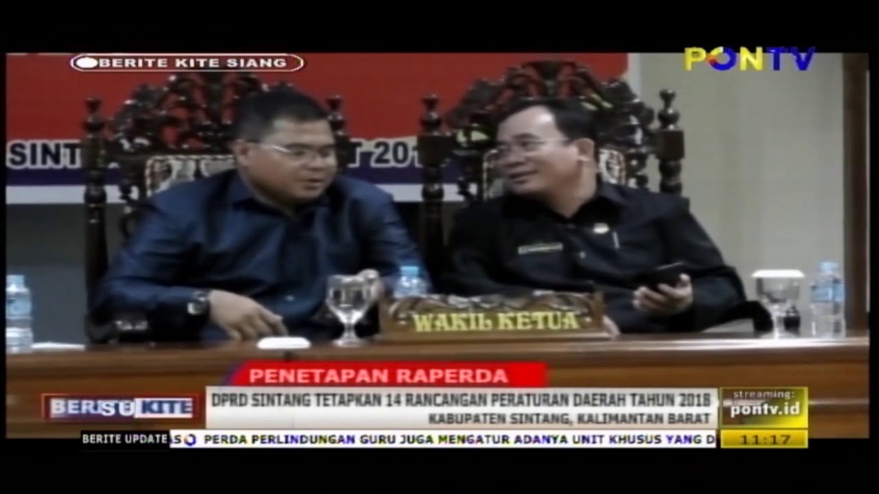 penetapan raperda sintang